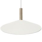 Ferm Living Collect High Socket Pendant Angle Brass White