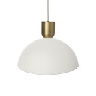 Ferm Living Collect Bell Socket Pendant Disc Brass White