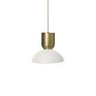 Ferm Living Collect Bell Socket Pendant Hoop Brass White