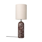 Gubi Gravity XL Floor Lamp High Maroon Marble Canvas