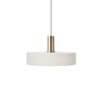 Ferm Living Collect Low Socket Pendant Record Brass White