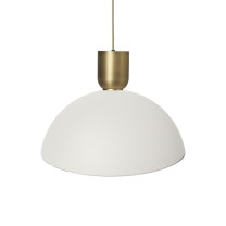 Ferm Living Collect Bell Socket Pendant Disc Brass White