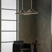 Bert Frank Rinato LED Linear Pendant Lifestyle Armchair