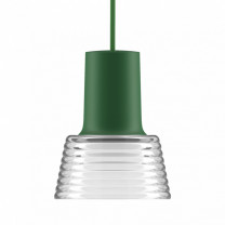 Zero Compose Pendant with Glass Shade Green Clear