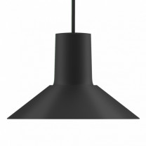 Zero Compose Pendant with Metal Shade Large Black Black