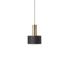 Ferm Living Collect Low Socket Pendant Disc Brass Black