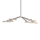 Bert Frank Rinato LED Linear Chandelier 6 Dark Bronze White