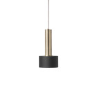 Ferm Living Collect High Socket Pendant Disc Brass Black