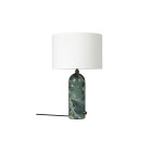 Gubi Gravity Table Lamp Emerald Marble White Small