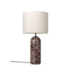 Gubi Gravity XL Floor Lamp Low Maroon Marble Canvas
