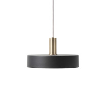 Ferm Living Collect Low Socket Pendant Record Brass Black