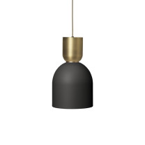 Ferm Living Collect Bell Socket Pendant Bell Brass Black