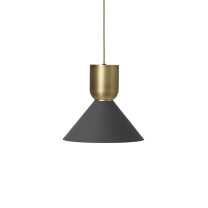 Ferm Living Collect Bell Socket Pendant Bell Brass Black