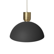 Ferm Living Collect Bell Socket Pendant Disc Brass Black