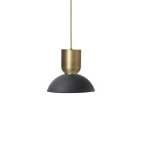 Ferm Living Collect Bell Socket Pendant Hoop Brass Black