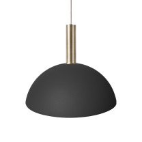 Ferm Living Collect High Socket Pendant Dome Brass Black