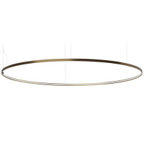 Panzeri Zero Round Horizontal LED Pendant 200 Bronze