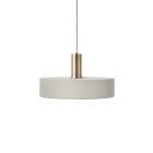 Ferm Living Collect Low Socket Pendant Record Brass Grey