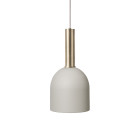 Ferm Living Collect High Socket Pendant Bell Brass Grey