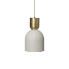 Ferm Living Collect Bell Socket Pendant Bell Brass Grey