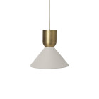 Ferm Living Collect Bell Socket Pendant Bell Brass Grey