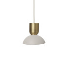 Ferm Living Collect Bell Socket Pendant Hoop Brass Grey