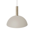Ferm Living Collect High Socket Pendant Dome Brass Grey