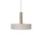 Ferm Living Collect High Socket Pendant Record Brass Grey