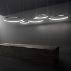 Panzeri Zero Round Horizontal LED Pendant Lifestyle Retail