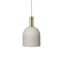 Ferm Living Collect Low Socket Pendant Bell Brass Grey