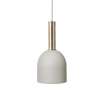 Ferm Living Collect High Socket Pendant Bell Brass Grey