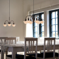 Louis Poulsen PH 1/1 Chandelier Centenary Edition in Restaurant