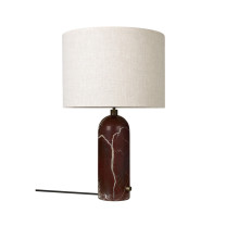 Gubi Gravity Table Lamp Maroon Marble Canvas Large