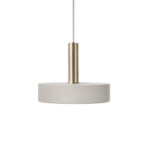 Ferm Living Collect High Socket Pendant Record Brass Grey