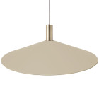 Ferm Living Collect Low Socket Pendant Angle Brass Cashmere