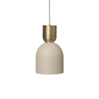 Ferm Living Collect Bell Socket Pendant Bell Brass Cashmere