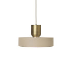 Ferm Living Collect Bell Socket Pendant Record Brass Cashmere