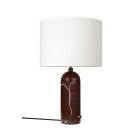 Gubi Gravity Table Lamp Maroon Marble White Large