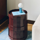 HAY Turn On LED Table Lamp Blue Lifestyle Side Table