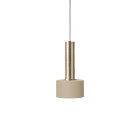 Ferm Living Collect High Socket Pendant Disc Brass Cashmere