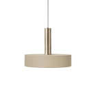 Ferm Living Collect High Socket Pendant Record Brass Cashmere