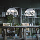 Lodes Kelly Dome Pendant White in Pairs