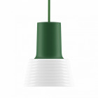 Zero Compose Pendant with Glass Shade Green White