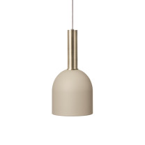 Ferm Living Collect High Socket Pendant Bell Brass Cashmere