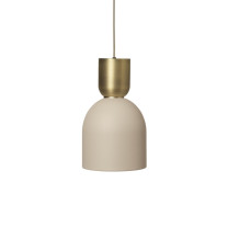 Ferm Living Collect Bell Socket Pendant Bell Brass Cashmere