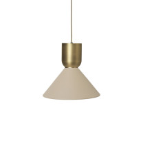 Ferm Living Collect Bell Socket Pendant Bell Brass Cashmere