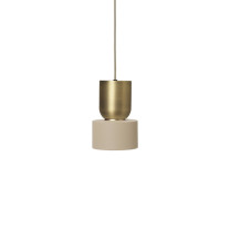 Ferm Living Collect Bell Socket Pendant Disc Brass Cashmere