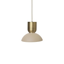 Ferm Living Collect Bell Socket Pendant Hoop Brass Cashmere