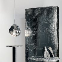 Chrome Tom Dixon Melt LED Pendant in Situ