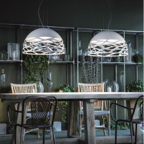 Lodes Kelly Dome Pendant White in Pairs